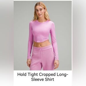 Lululemon Hold Tight Cropped Long Sleeve size 6. NWT
